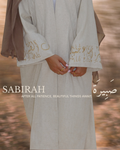 Sabirah Embroidered Linen Abaya